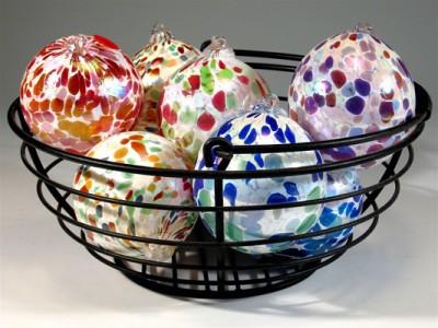 globes by Burchetta Glassblowing