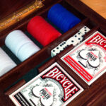 wood poker box gift
