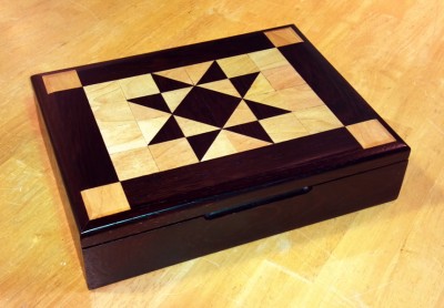 quilt top box by Old School Wood Works
