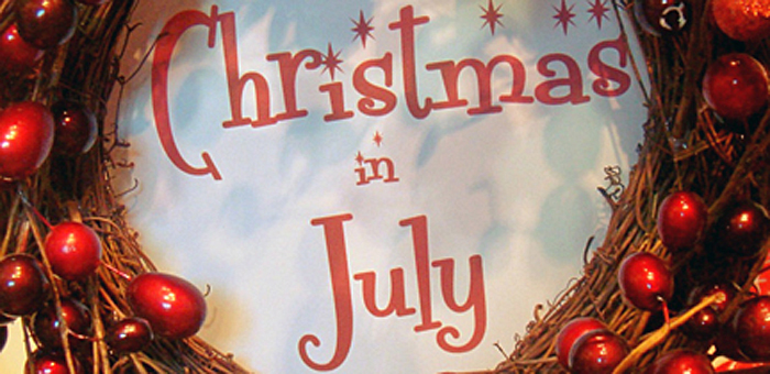 christmas in july sign gifts