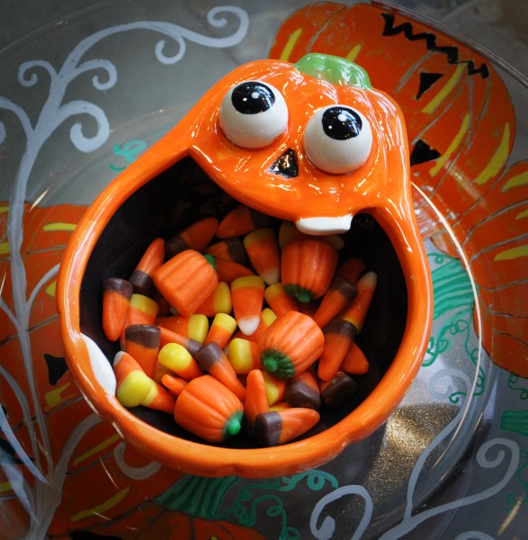 pumpkin candy bowl