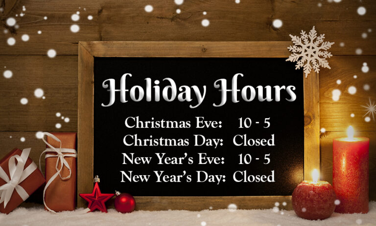 Holiday Hours – Blue Moon Gift Shops