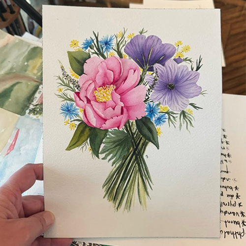 watercolor florals